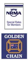 GOLDEN CHAIN MEMBER, NRMA MEMBERS SPECIAL RATES